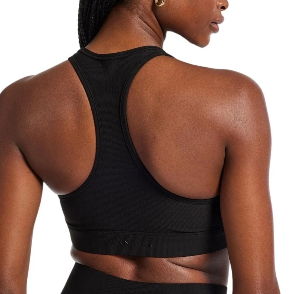 BANDIER Black Sports Bra. Size S